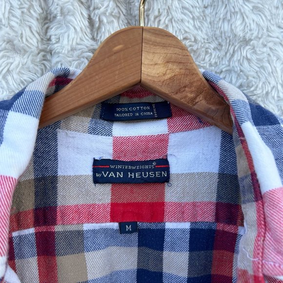 Winterweights by‎ Van Heusen Men's Plaid Button Down Size Medium - Picture 5 of 5